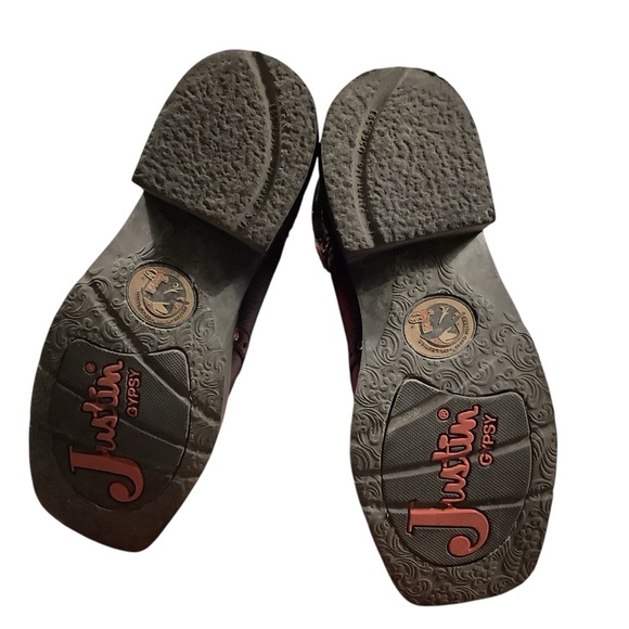 Justin Boots Women's Black Cowboy Boots BRAND NEW W/BOX - Picture 9 of 15